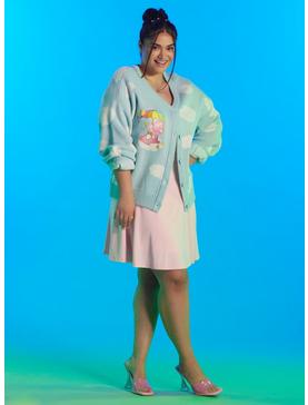 Care Bears Cloud Chunky Knit Skimmer Girls Cardigan Plus Size, MULTI, hi-res