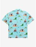 Our Universe Disney Moana Scenic Island Woven Button-Up - BoxLunch Exclusive, TEAL, alternate