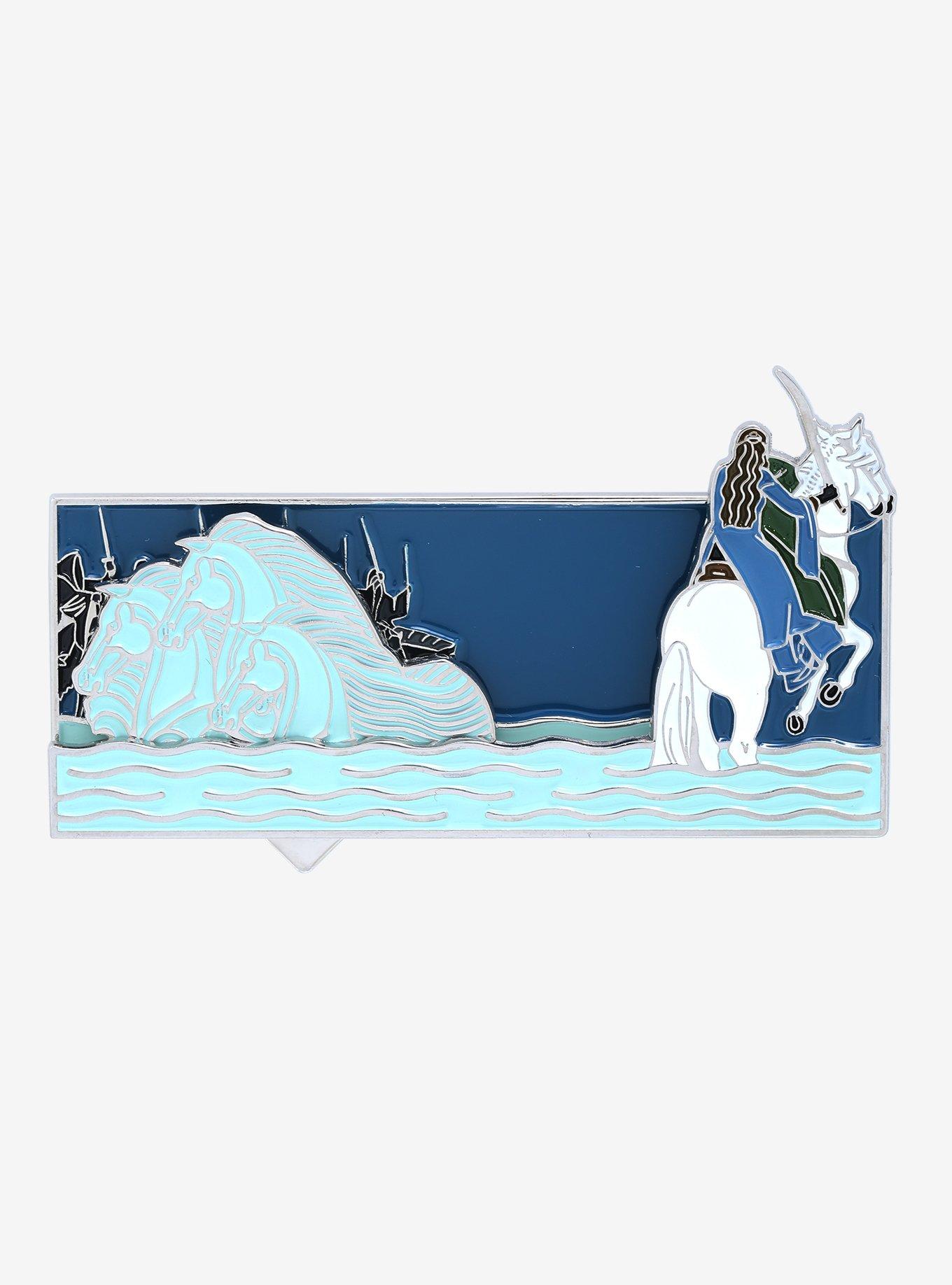 The Lord of the Rings Arwen & Ringwraiths Sliding Enamel Pin - BoxLunch Exclusive, , alternate