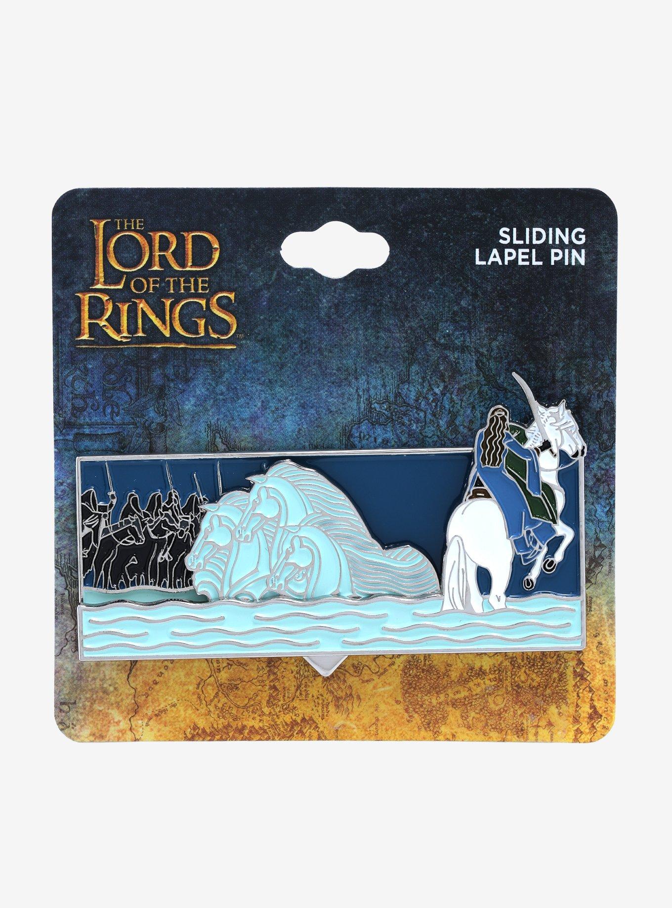 The Lord of the Rings Arwen & Ringwraiths Sliding Enamel Pin - BoxLunch Exclusive, , alternate