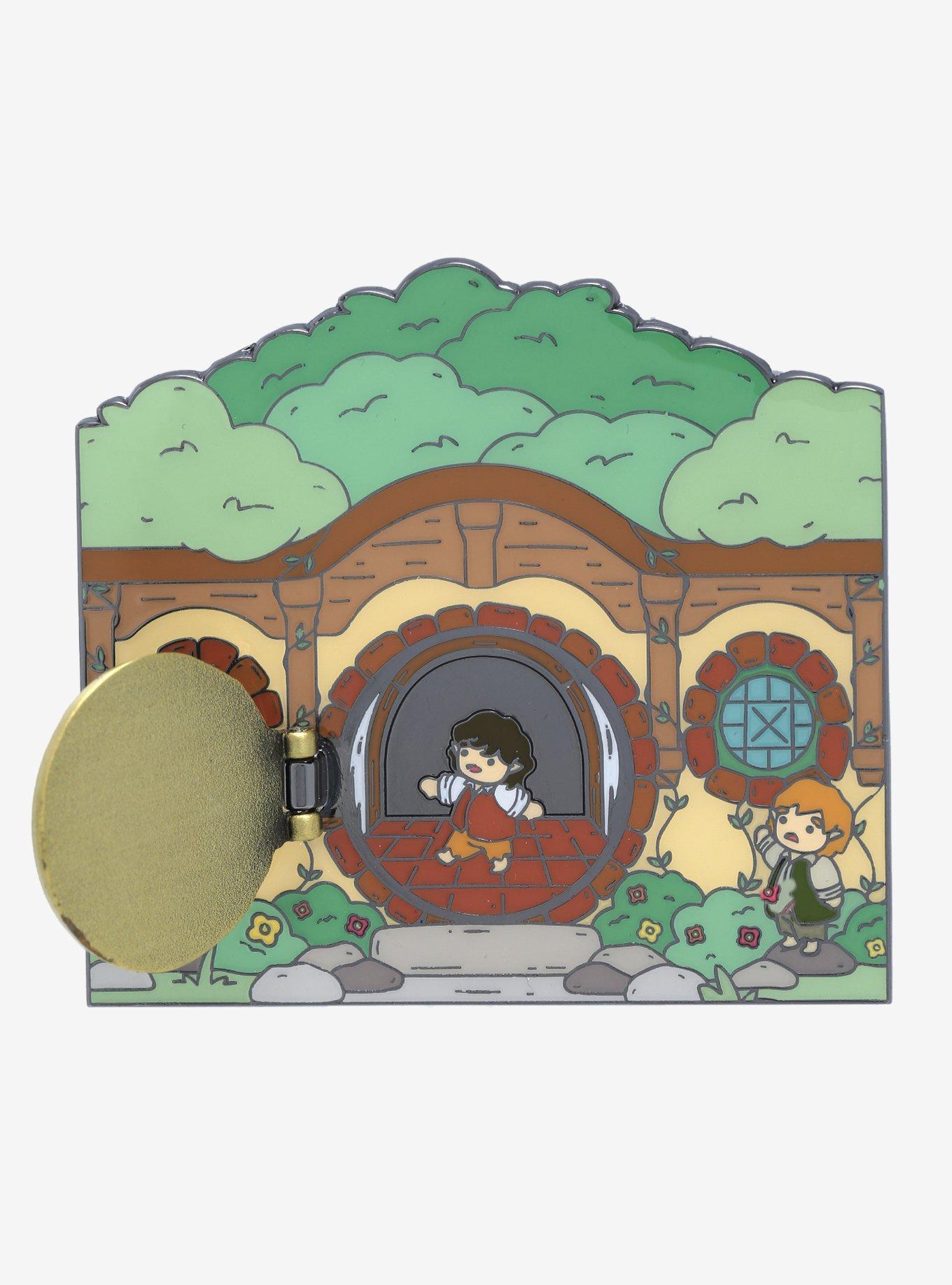 The Lord of the Rings Bag End Door Enamel Pin - BoxLunch Exclusive, , alternate