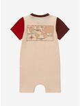 Indiana Jones Map Infant One-Piece - BoxLunch Exclusive, TANBEIGE, alternate