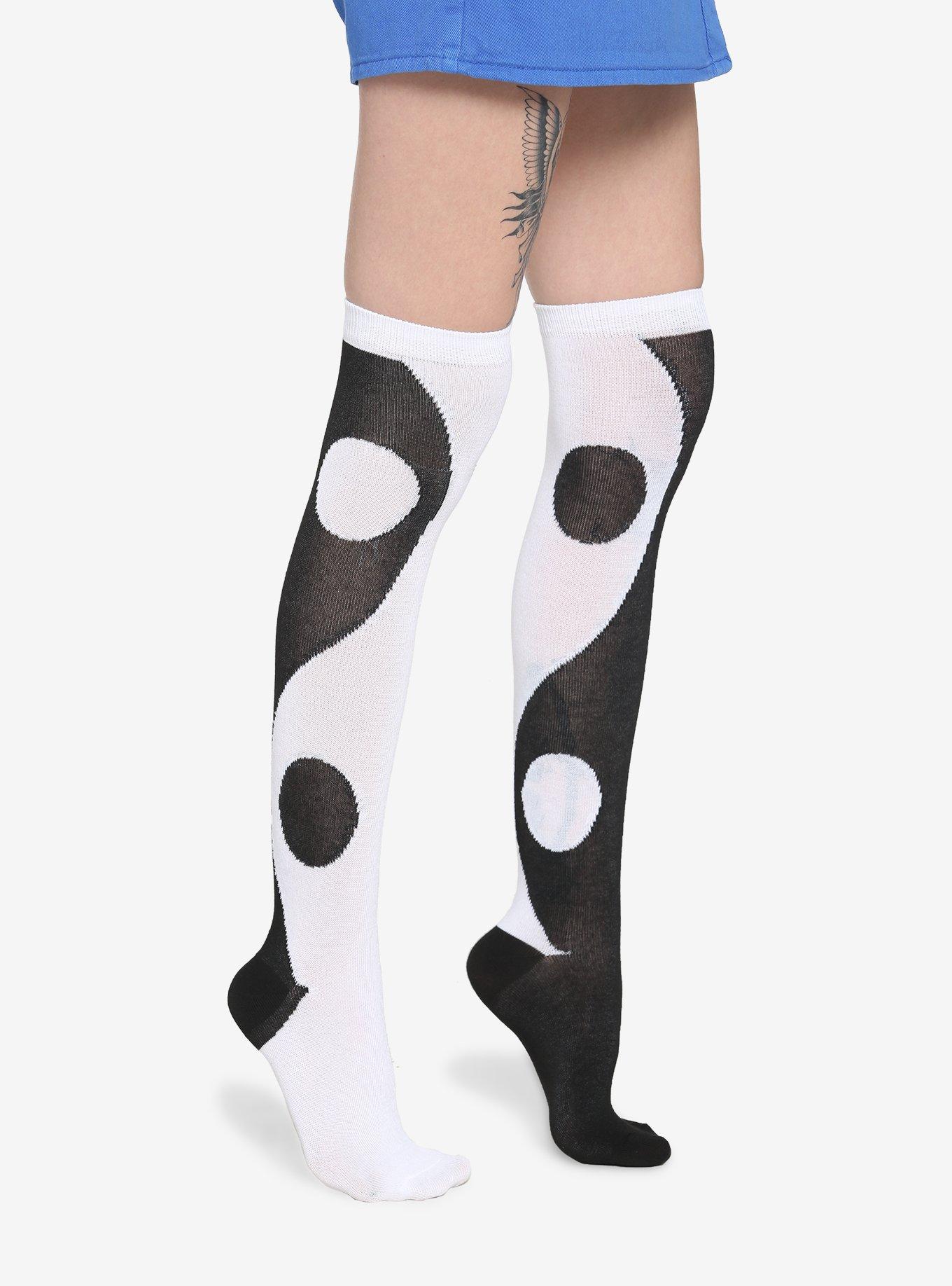 Yin-Yang Knee-High Socks, , alternate