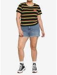 Her Universe Stranger Things Demogorgon Stripe Baby Girls T-Shirt Plus Size, MULTI, alternate