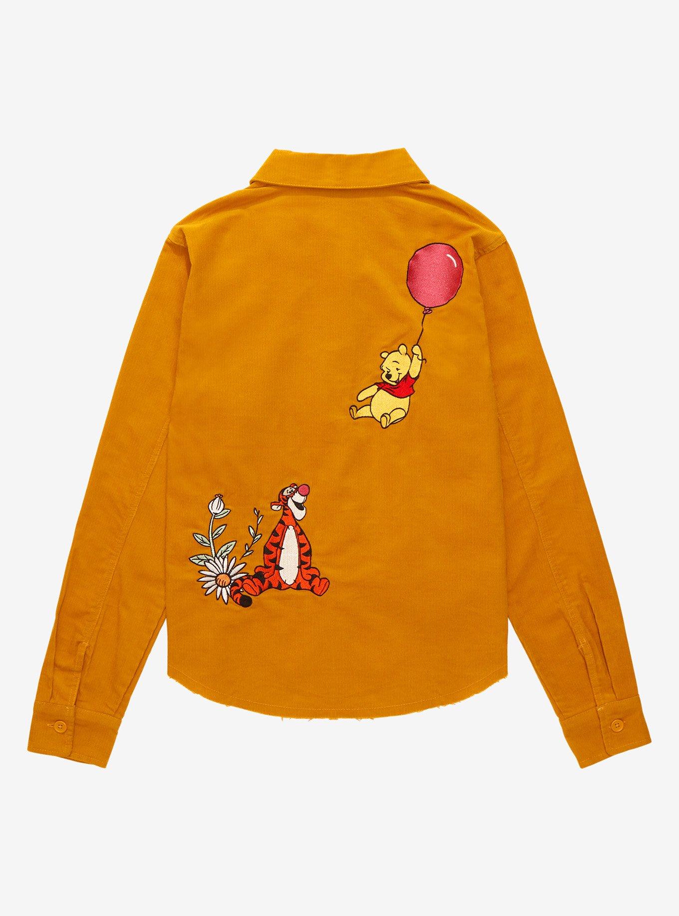 Her Universe Disney Winnie the Pooh Pooh & Friends Embroidered Overshirt - BoxLunch Exclusive, MUSTARD, alternate