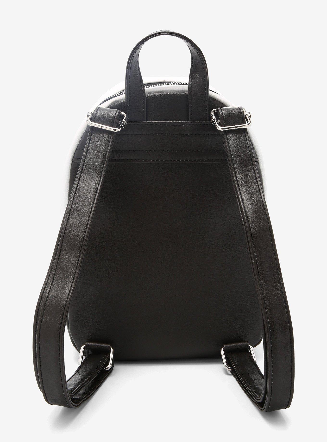 Black & White Mushroom Moth Mini Backpack, , alternate