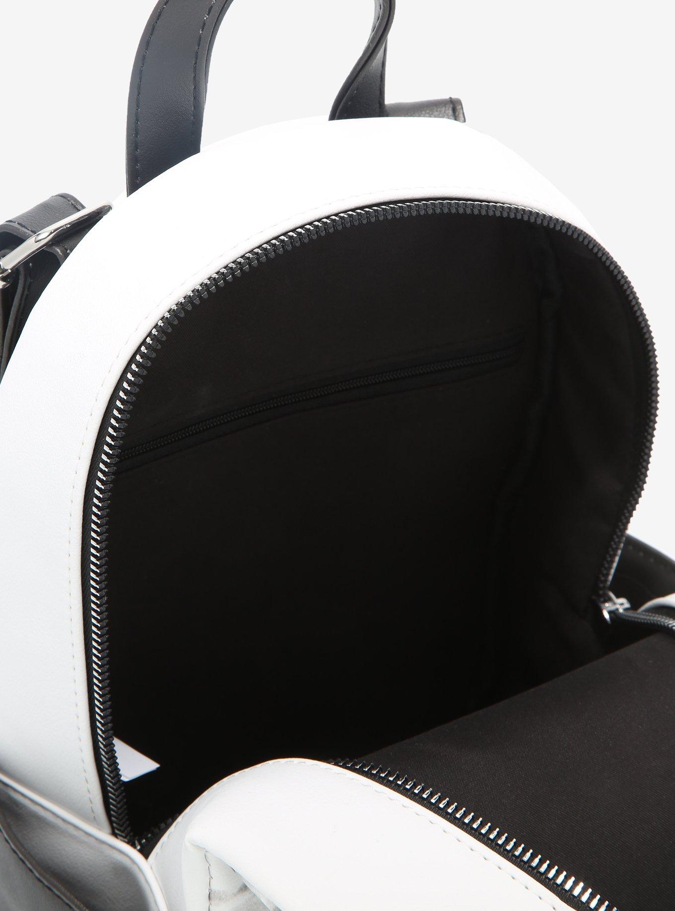 Black & White Mushroom Moth Mini Backpack, , alternate