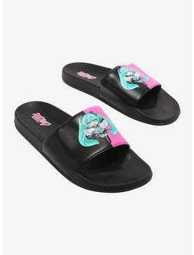 Hatsune Miku Chibi Hatsune Slide Sandals, , hi-res