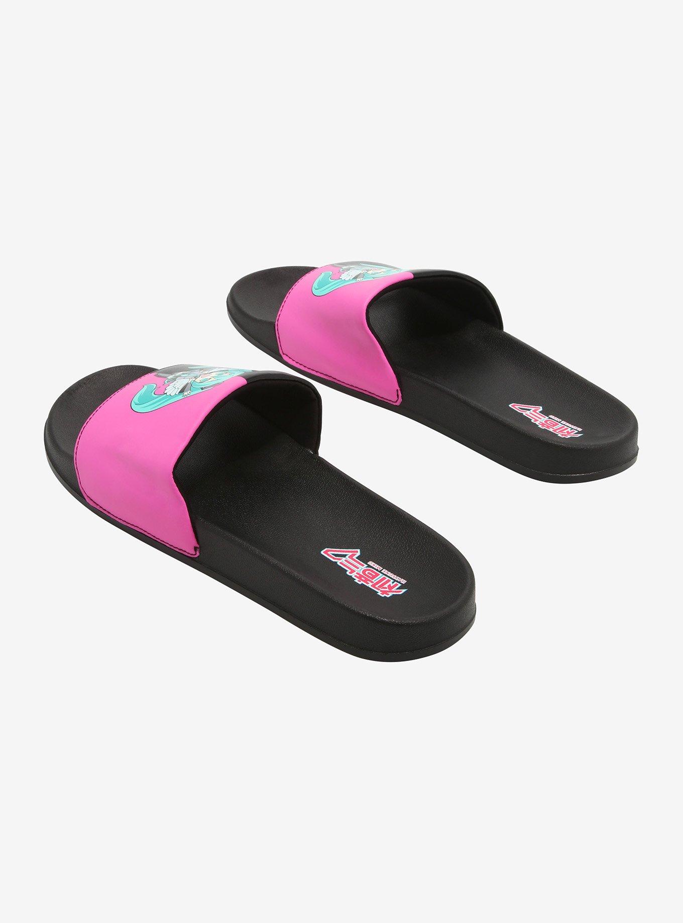 Hatsune Miku Chibi Hatsune Slide Sandals, MULTI, alternate