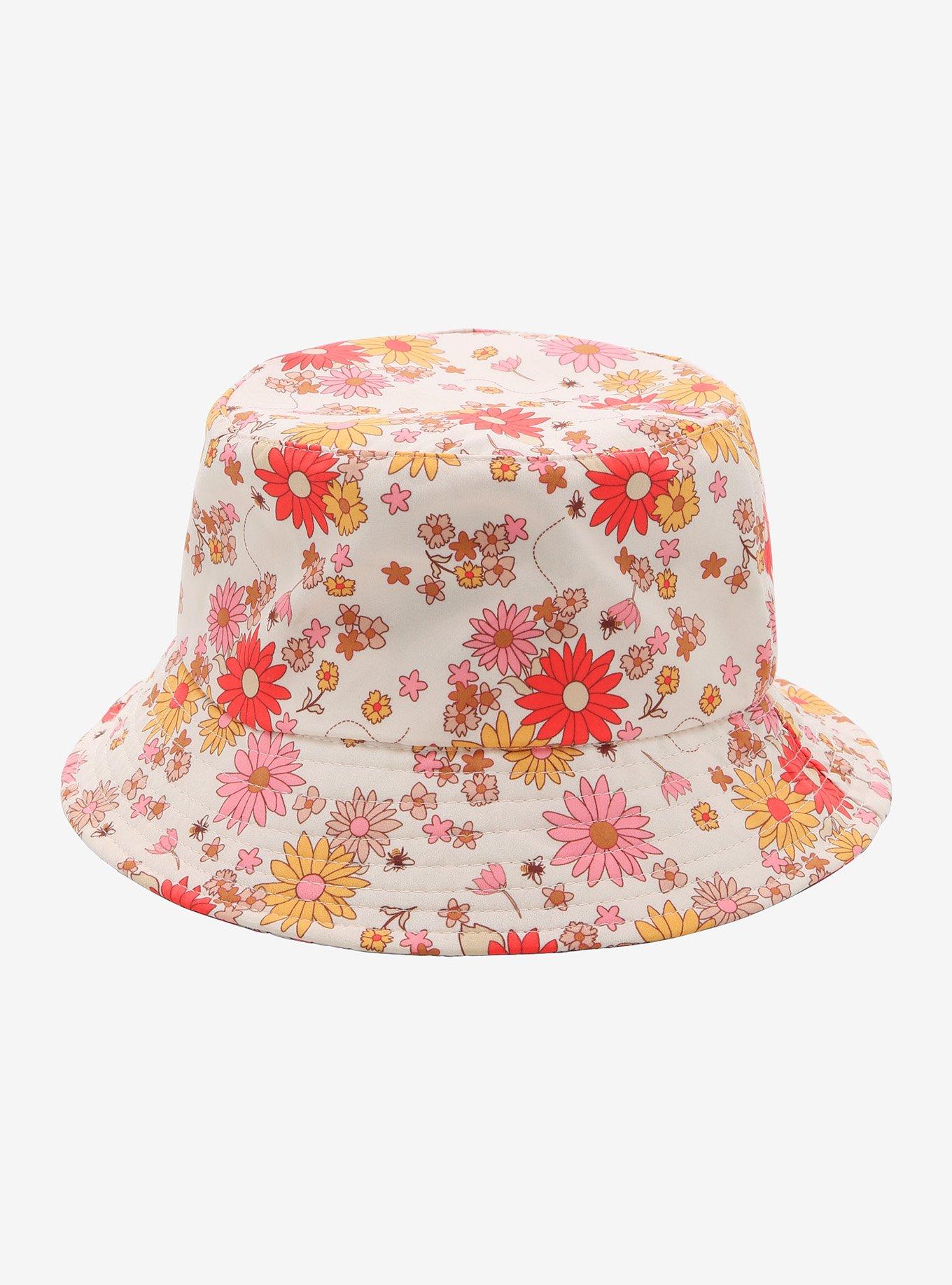 Disney Winnie The Pooh Floral Bucket Hat, , alternate