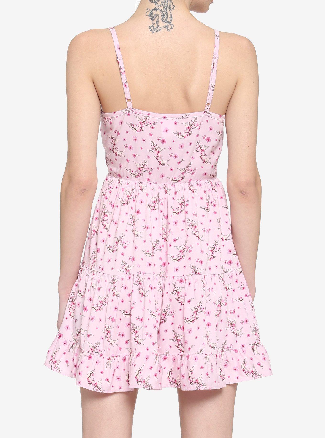 Sakura Moon Tiered Dress, PINK, alternate