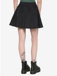 Black O-Ring Zipper Skirt, BLACK, alternate