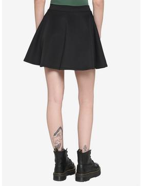 Black O-Ring Zipper Skirt, , hi-res