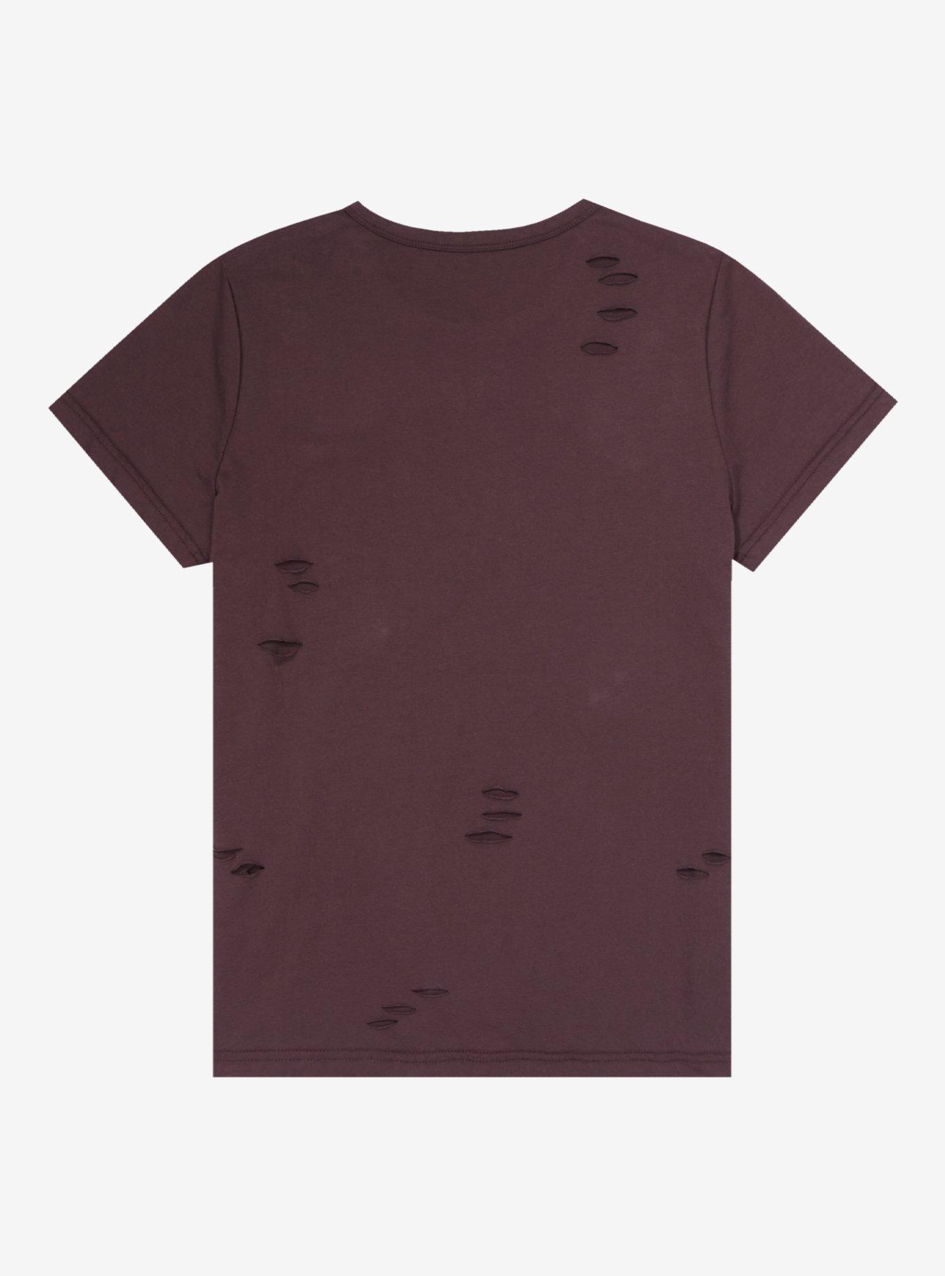 Indiana Jones Portrait Distressed Women's Plus Size T-Shirt - BoxLunch Exclusive, BROWN, alternate