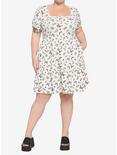 Colorful Bugs Tiered Dress Plus Size, CREAM, alternate