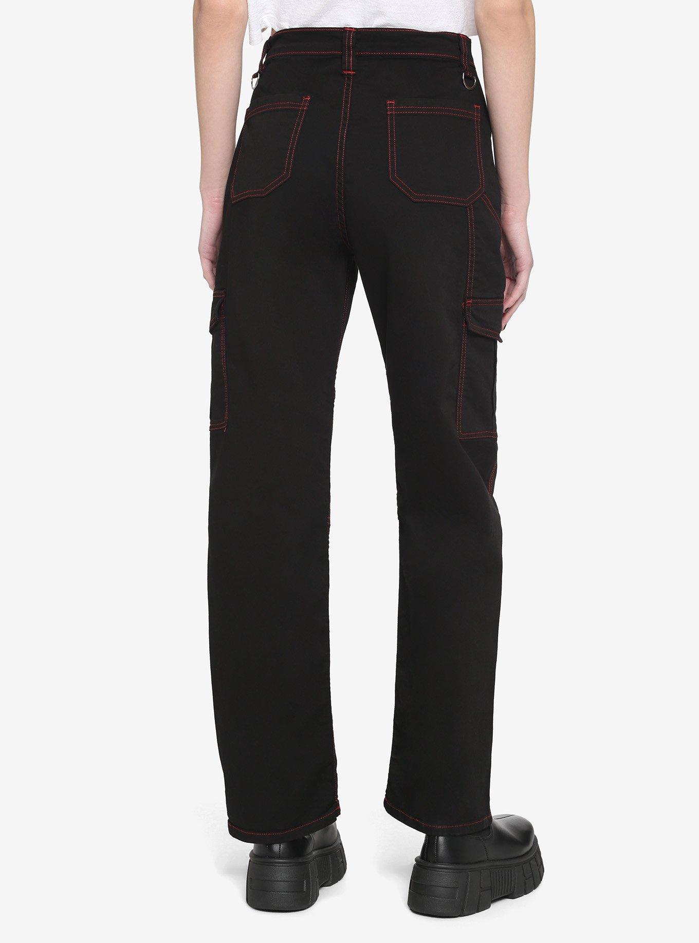 Red Stitch Cargo Carpenter Pants, , hi-res