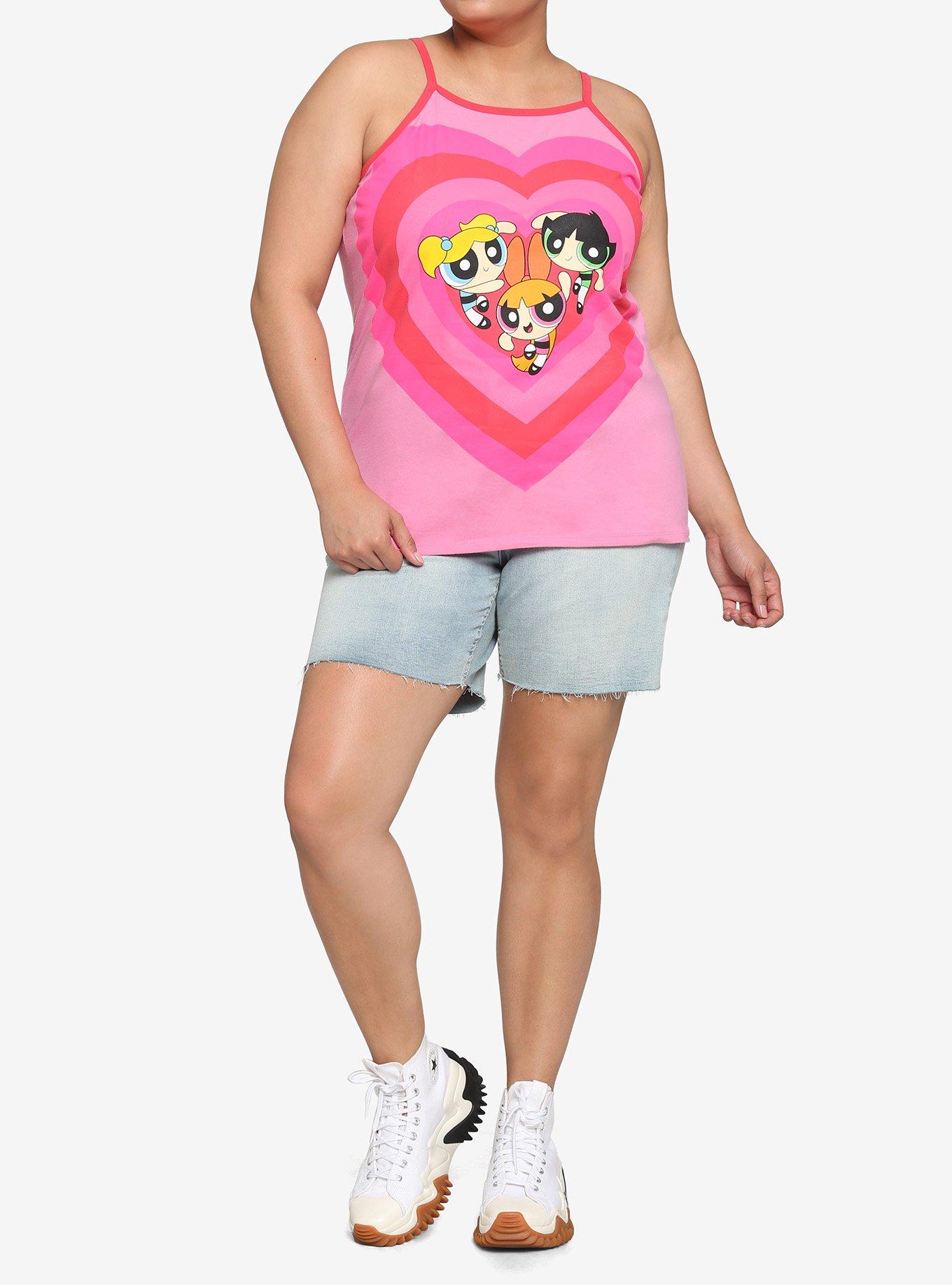 The Powerpuff Girls Heart Trio Girls Cami Plus Size, MULTI, alternate