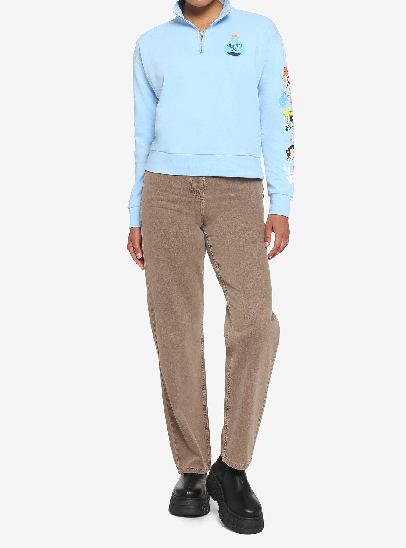 The Powerpuff Girls Half-Zipper Sweatshirt, MULTI, alternate