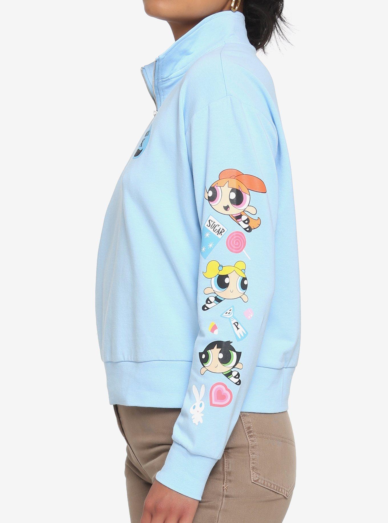 The Powerpuff Girls Half-Zipper Sweatshirt, MULTI, alternate