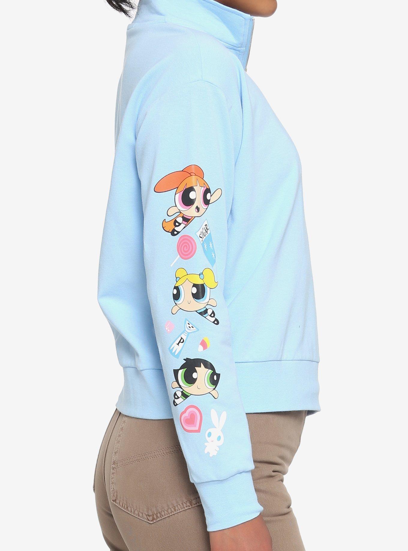 The Powerpuff Girls Half-Zipper Sweatshirt, MULTI, alternate