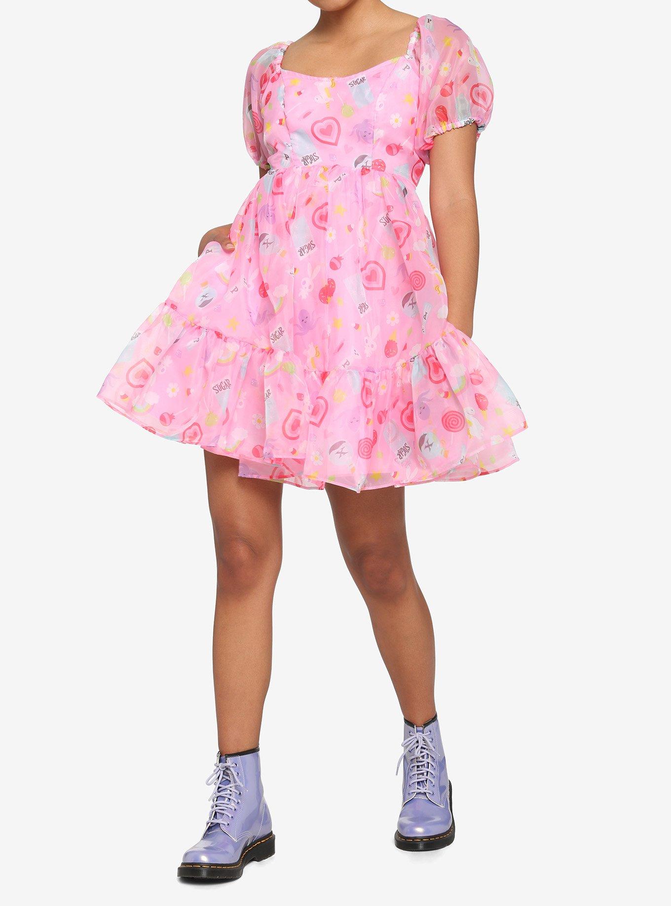 The Powerpuff Girls Ingredients Puffy Organza Dress, MULTI, alternate