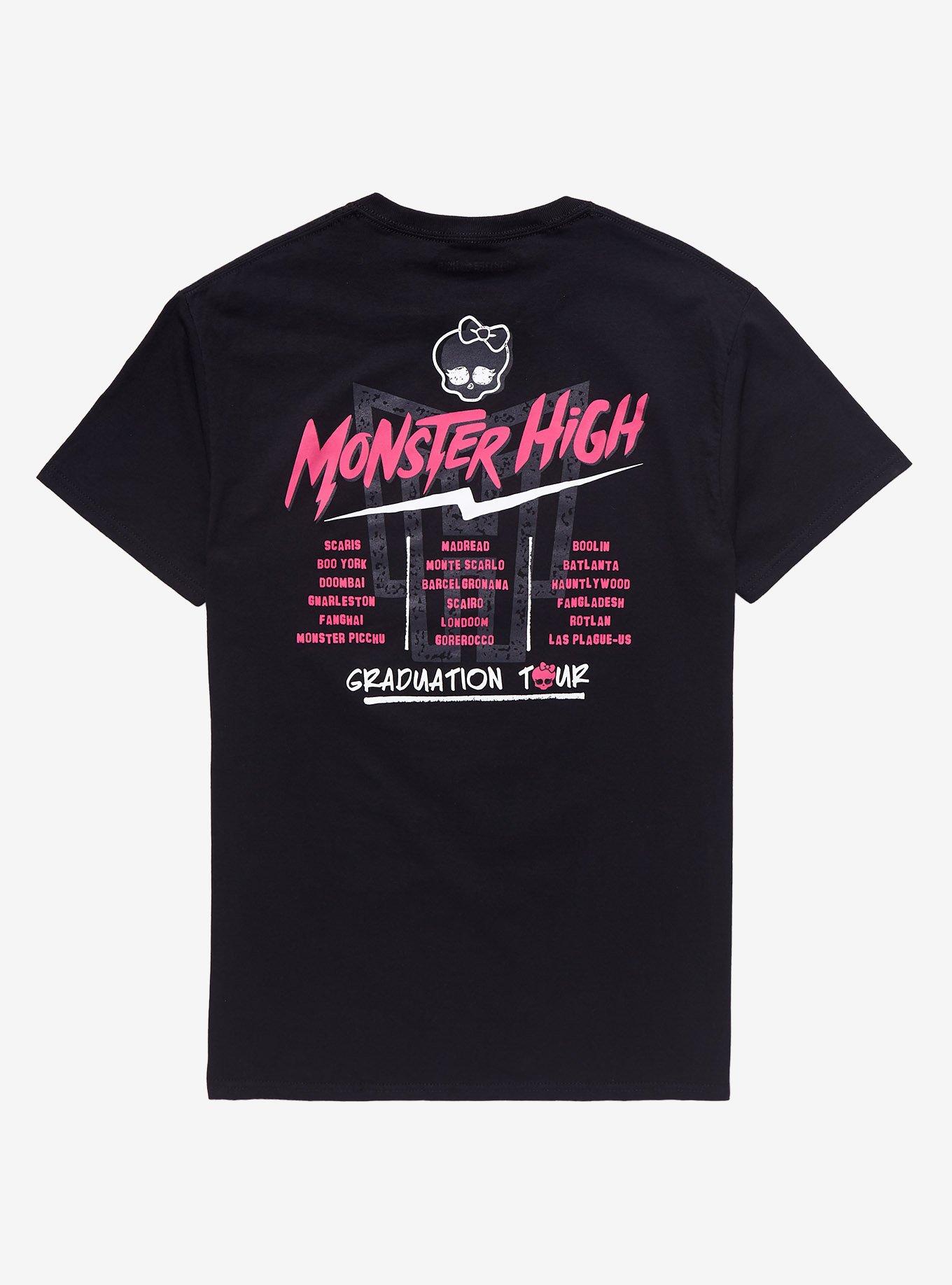 Monster High Graduation Tour Boyfriend Fit Girls T-Shirt, MULTI, alternate
