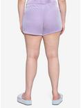 The Powerpuff Girls Lavender Velour Girls Lounge Shorts Plus Size, LAVENDER, alternate