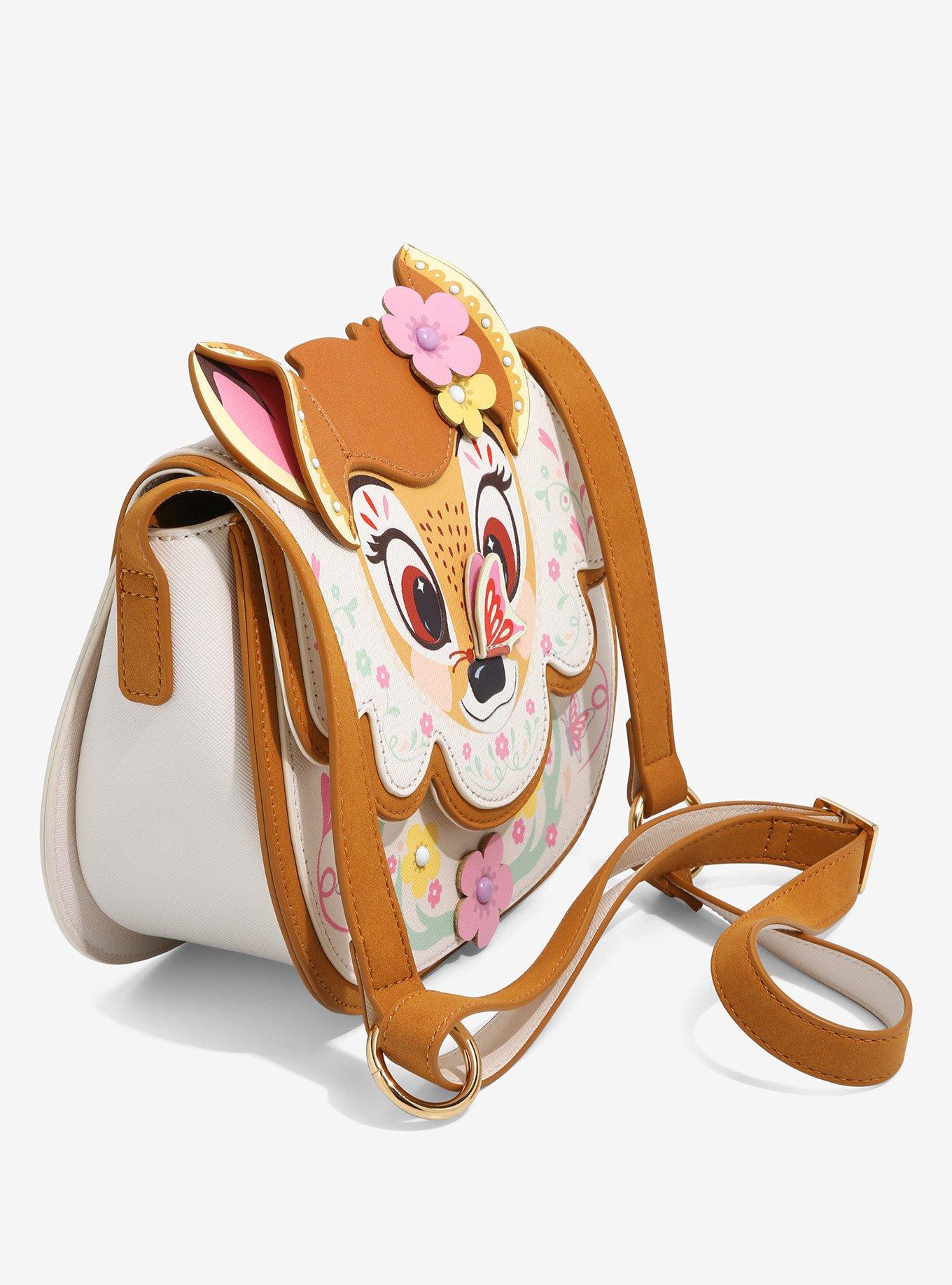 Danielle Nicole Disney Bambi Figural Floral Crossbody Bag, , alternate