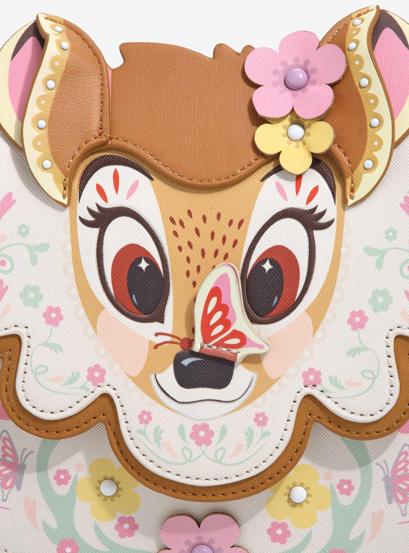 Danielle Nicole Disney Bambi Figural Floral Crossbody Bag, , alternate