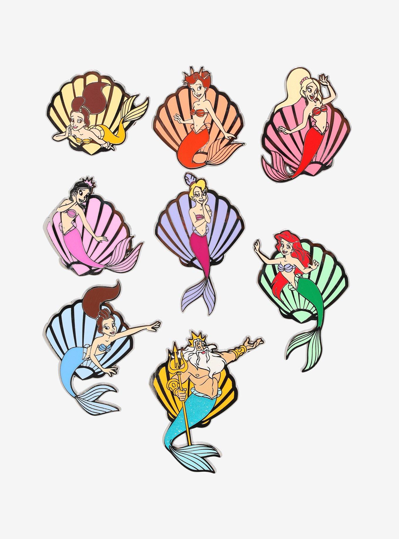Loungefly Disney The Little Mermaid Sisters Blind Box Enamel Pin, , alternate