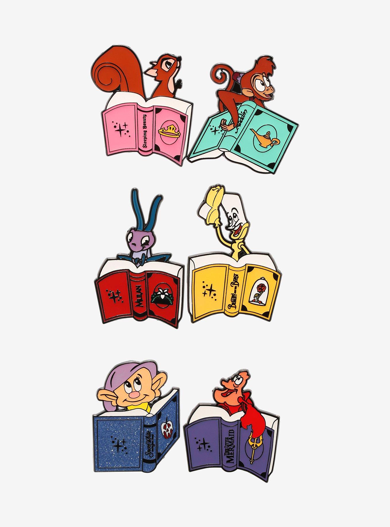Loungefly Disney Sidekicks With Books Blind Box Enamel Pin, , alternate