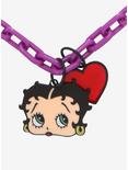 Betty Boop Purple Chain Necklace, , alternate