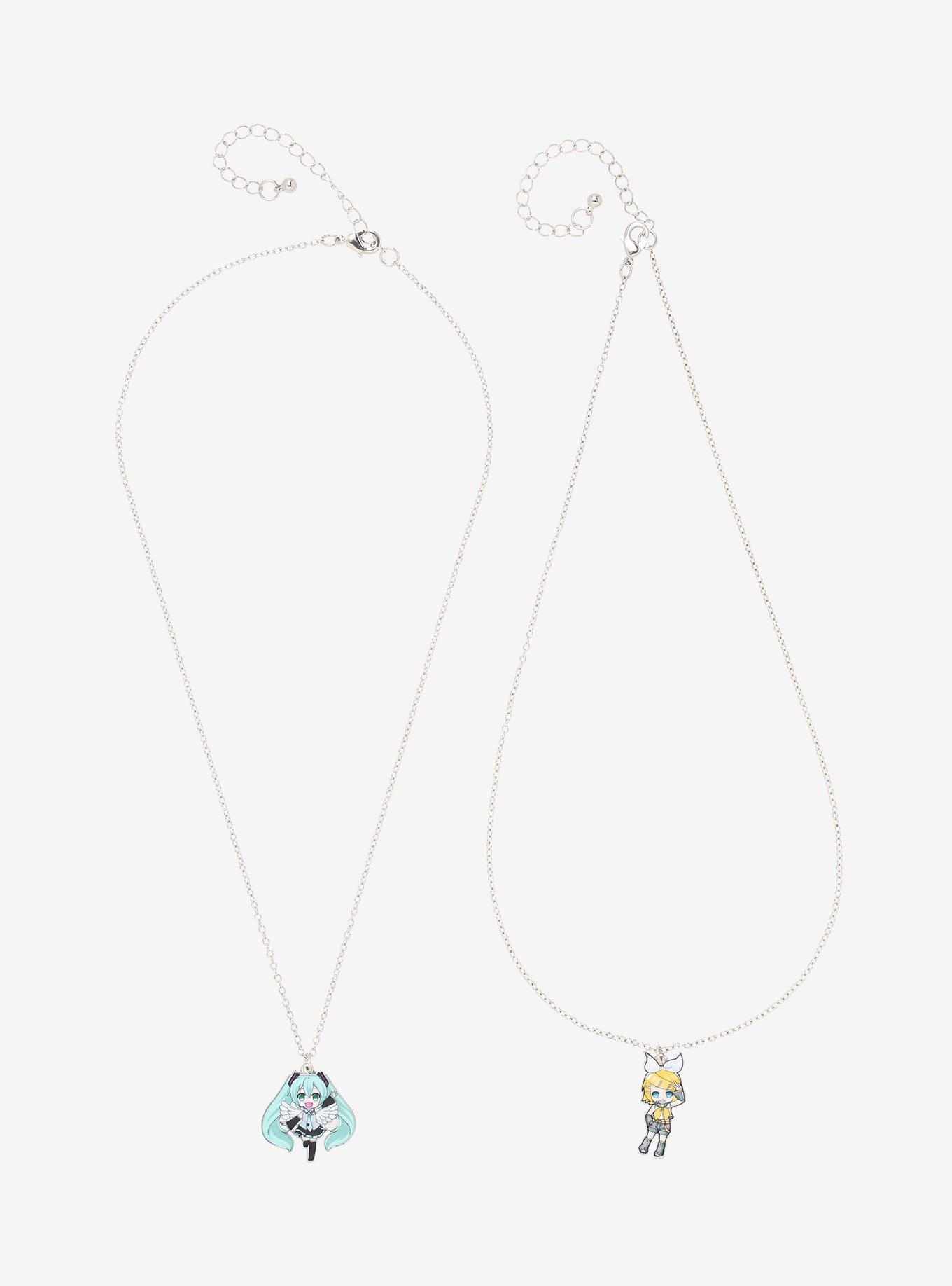 Hatsune Miku & Kagamine Rin Best Friend Necklace Set, , alternate