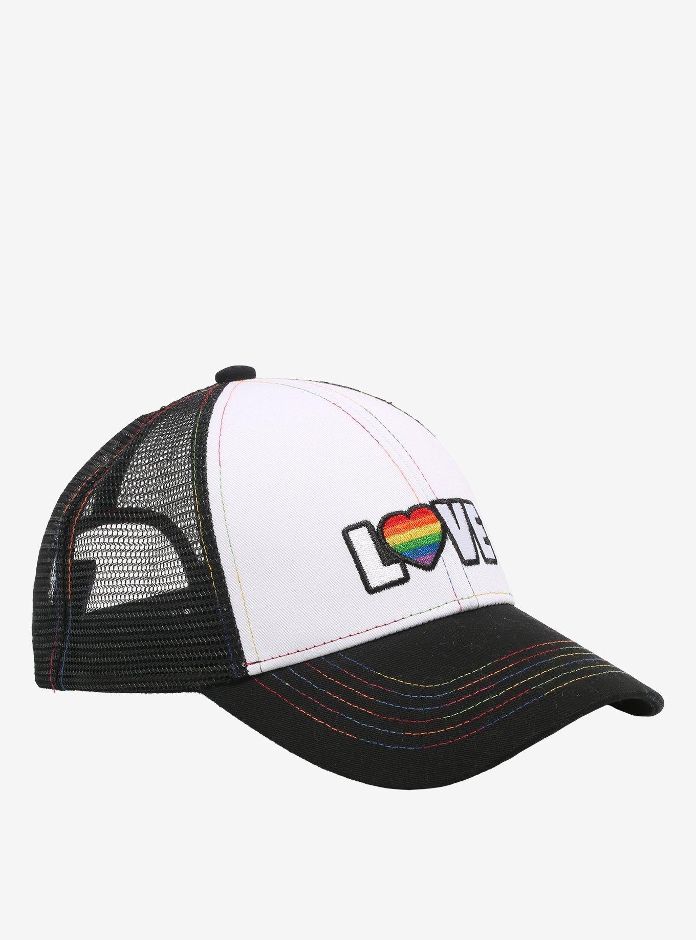 Pride Love Trucker Hat, , alternate