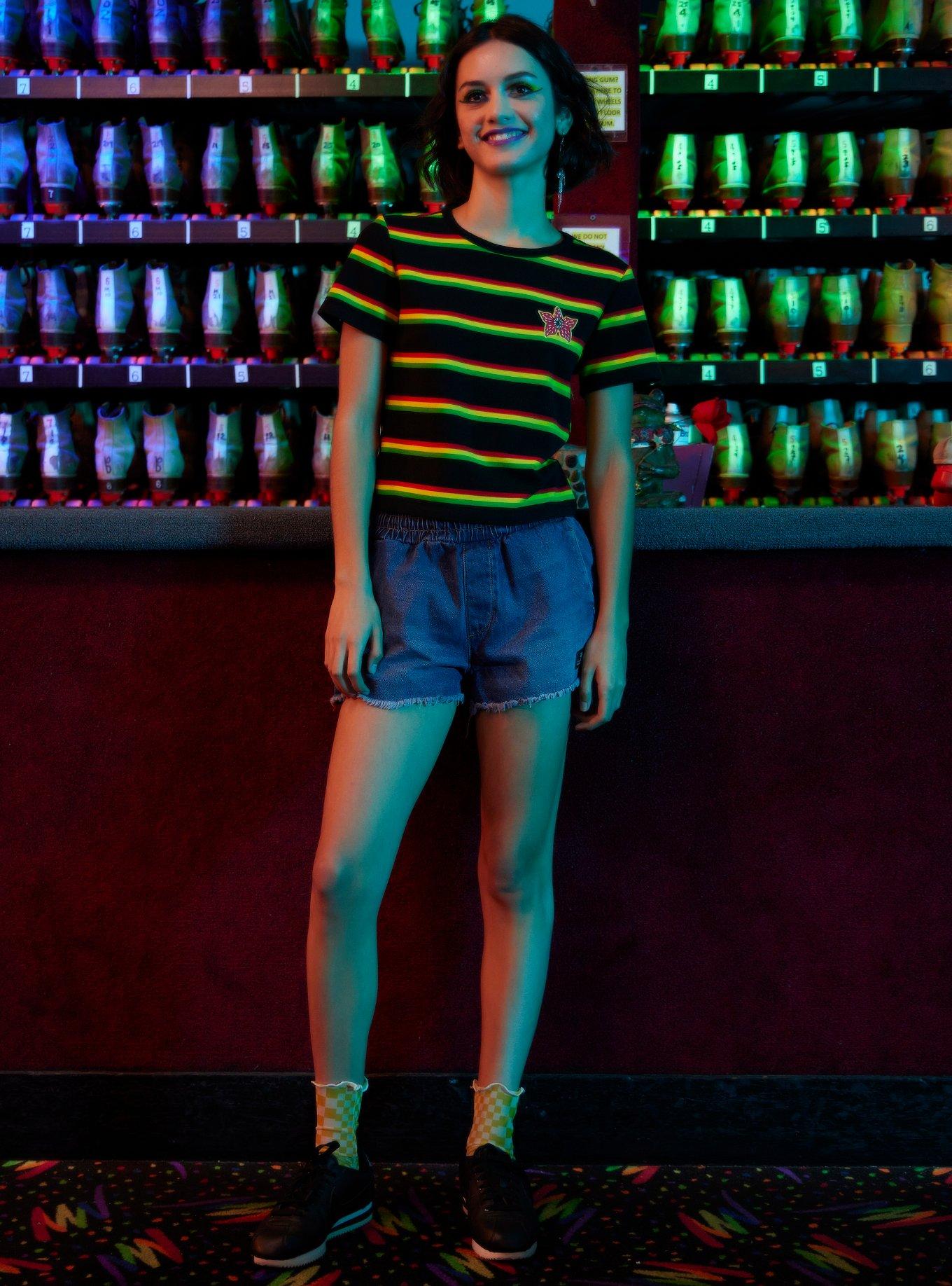 Her Universe Stranger Things Demogorgon Stripe Baby T-Shirt, MULTI, alternate