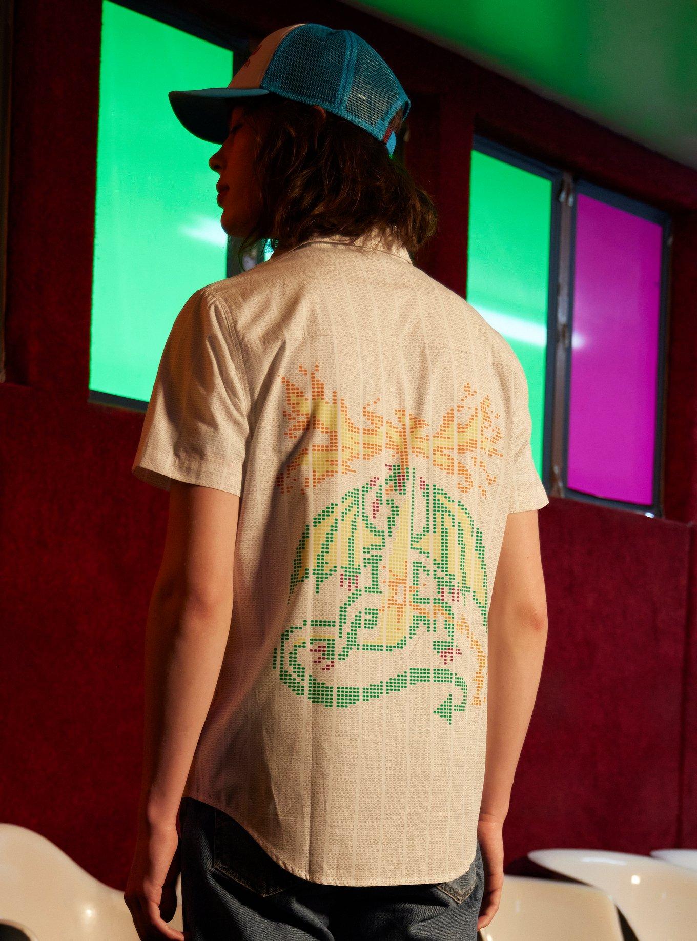 Our Universe Stranger Things Scantron Woven Button-Up, MULTI, alternate