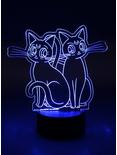 Sailor Moon Luna & Artemis Acrylic LED Lamp, , alternate