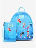Loungefly Disney The Little Mermaid Ariel & Sisters Mini Backpack, , alternate
