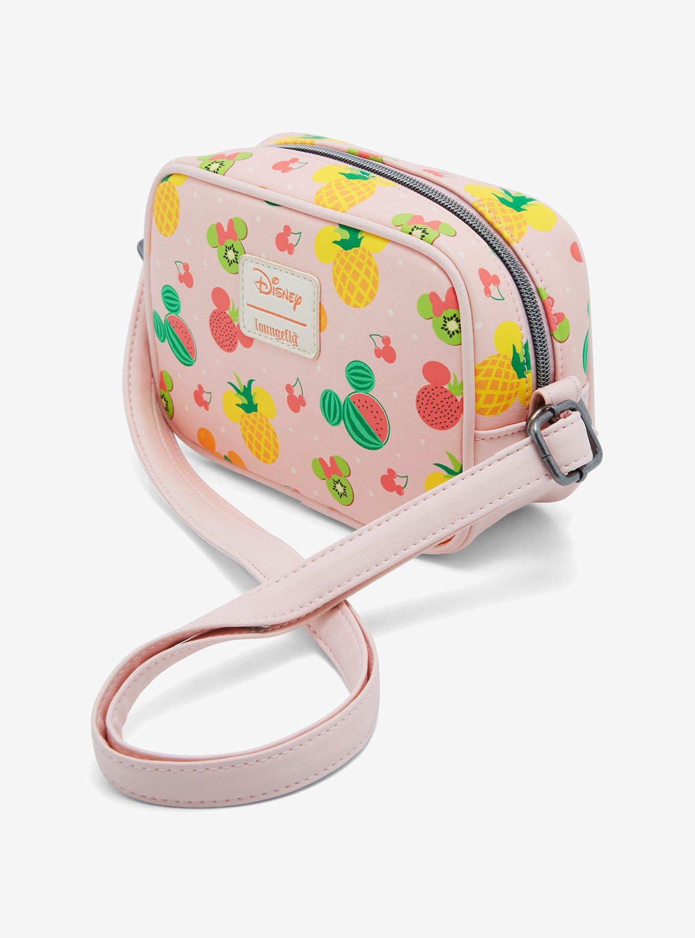 Loungefly Disney Mickey Mouse Fruits Camera Crossbody Bag, , alternate