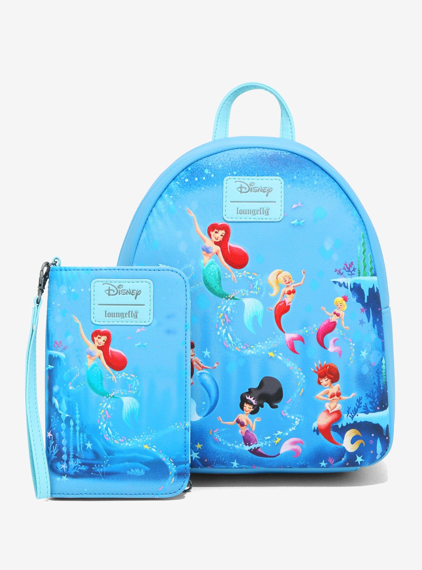 Loungefly Disney The Little Mermaid Ariel & Sisters Tech Wallet, , alternate
