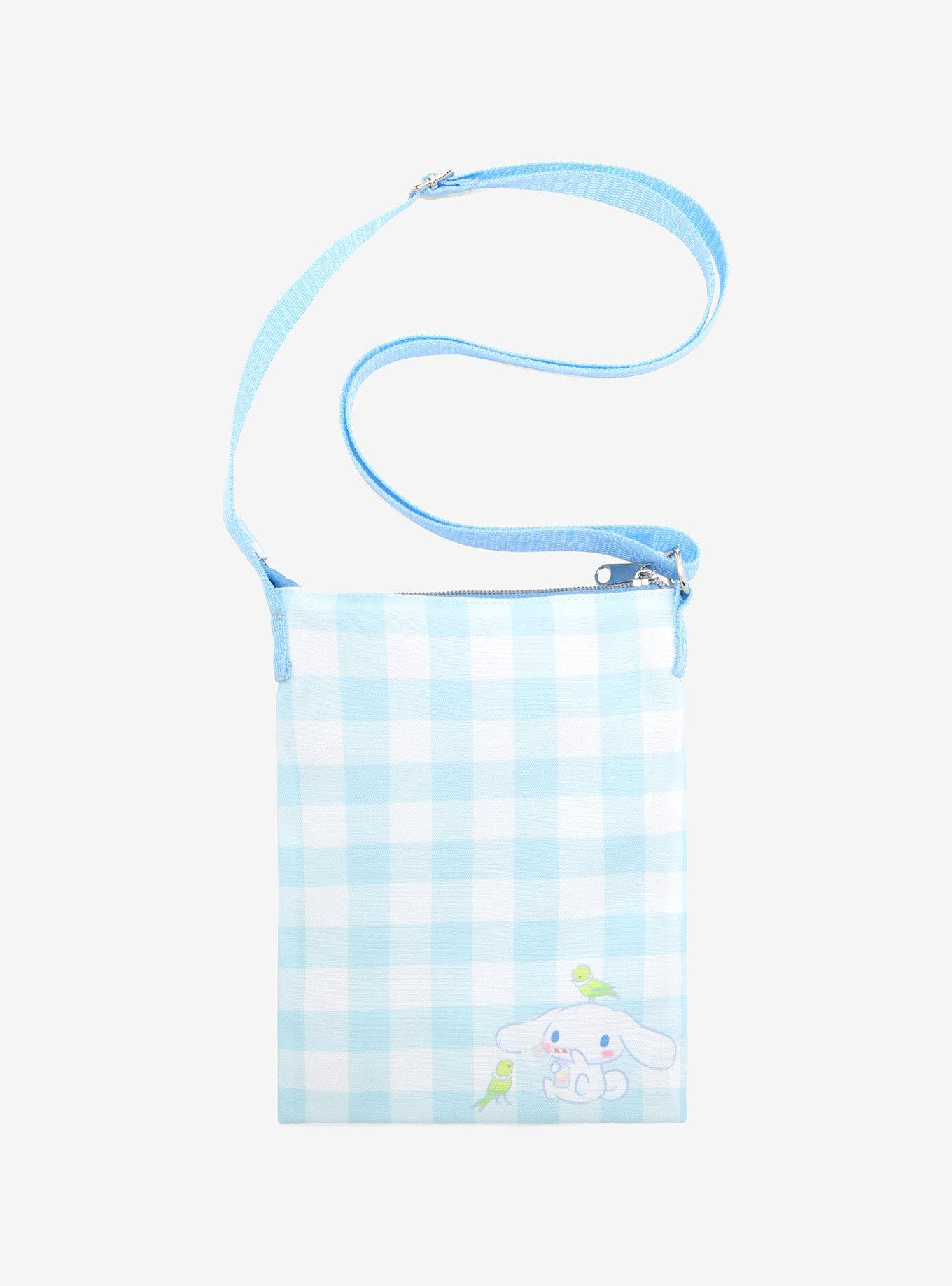 Loungefly Cinnamoroll Daisy Gingham Passport Crossbody Bag, , hi-res