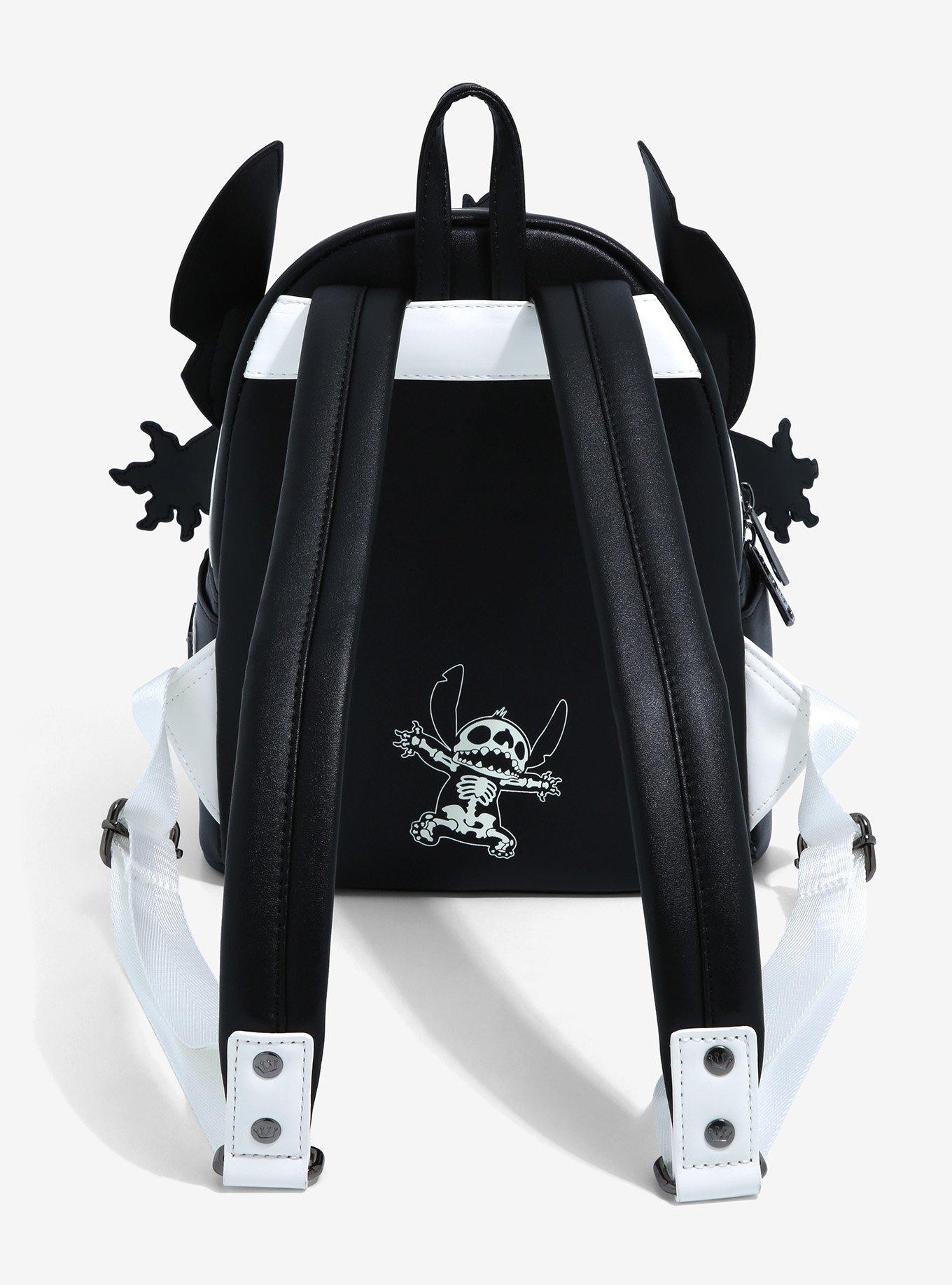 Loungefly Disney Lilo & Stitch Skeleton Mini Backpack Loungefly Summer Convention Exclusive, , alternate