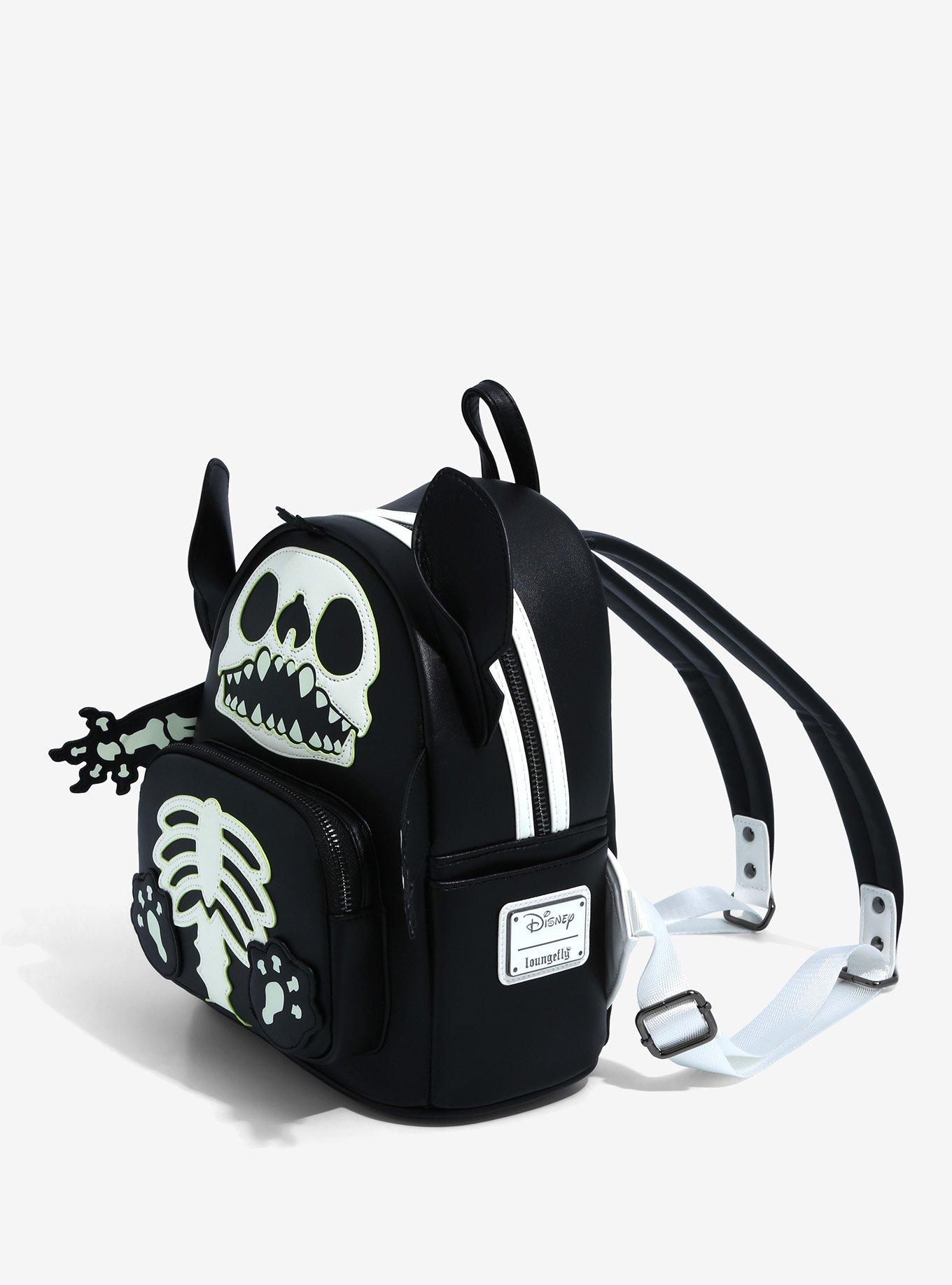 Loungefly Disney Lilo & Stitch Skeleton Mini Backpack Loungefly Summer Convention Exclusive, , alternate