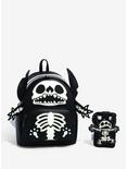 Loungefly Disney Lilo & Stitch Skeleton Mini Backpack Loungefly Summer Convention Exclusive, , alternate