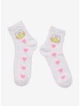 Keroppi Heart Crochet Ankle Socks, , alternate