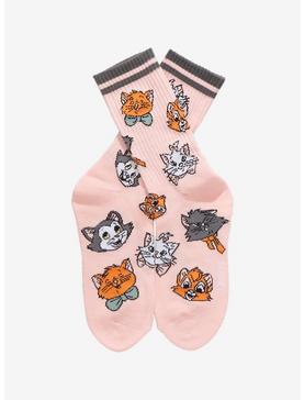 Disney Cats Crew Socks, , hi-res