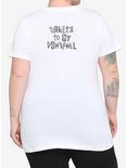 Machine Gun Kelly Tickets Downfall Girls T-Shirt Plus Size, BRIGHT WHITE, alternate