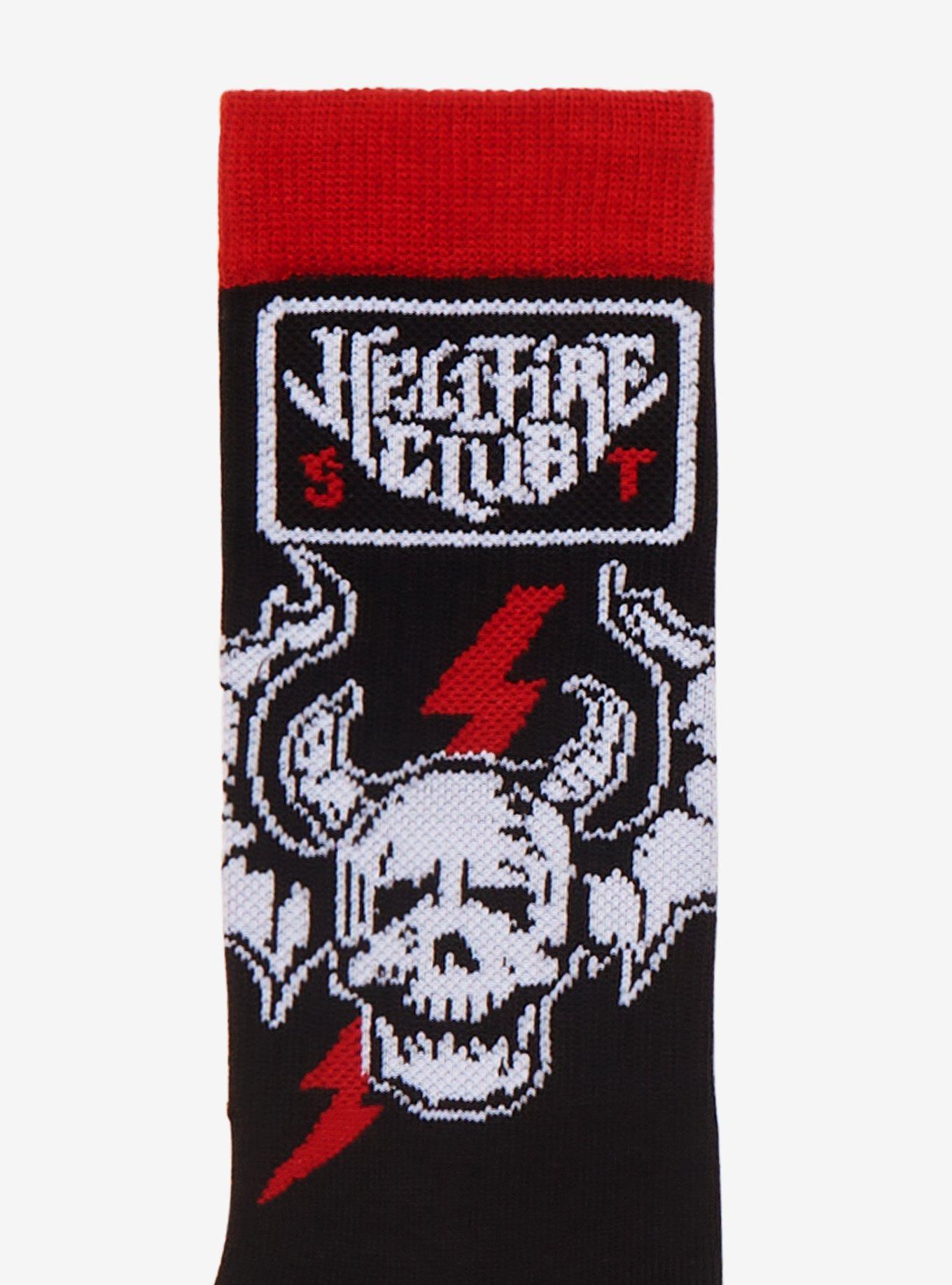 Stranger Things Hellfire Club Crew Socks, , alternate