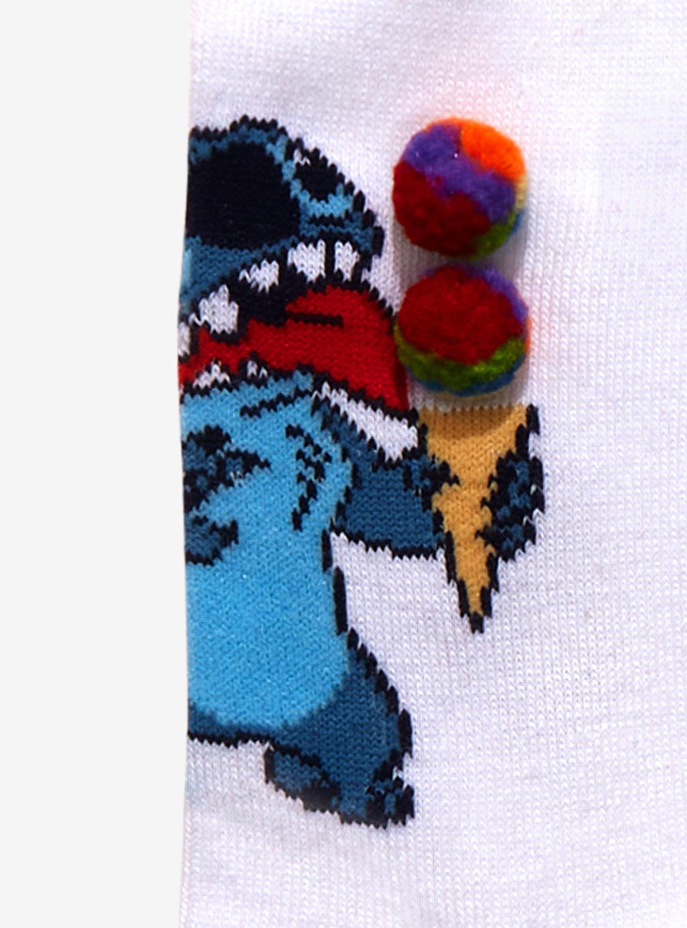 Disney Lilo & Stitch Rainbow Ice Cream Crew Socks, , alternate