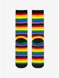 Rainbow Stripe Crew Socks, , alternate